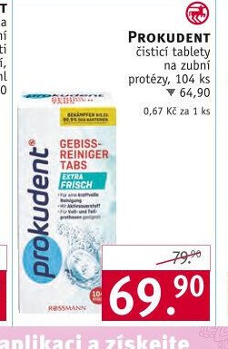 PROKUDENT čistící tablety na zubní protézy