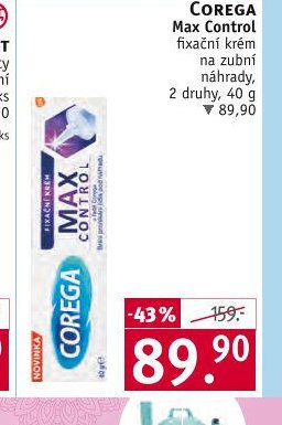 COREGA Max Control fixační krém