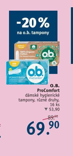 O.B. ProComfort dámské hygienické tampony