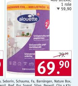 Alouette univerzální papírové utěrky XXL, 400 útržků, 1 role