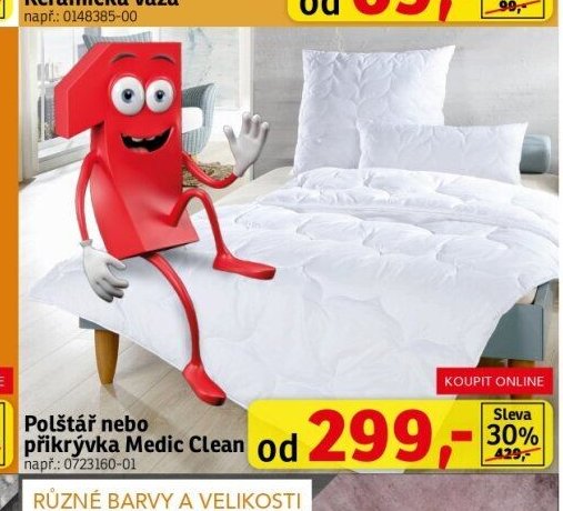 Polštář nebo přikrývka Medic Clean