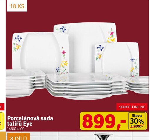 Porcelánová sada talířů Eye