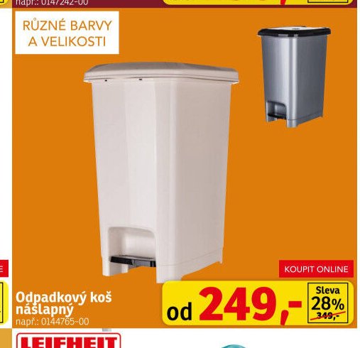 Odpadkový koš nášlapný