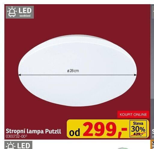 Stropní lampa Putzll