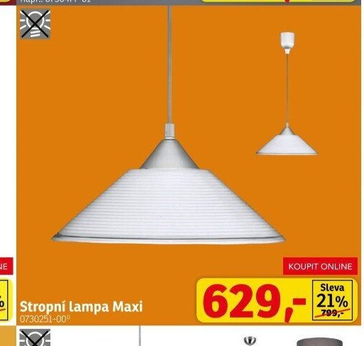 Stropní lampa Maxi