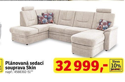 Plánovaná sedací souprava Skin