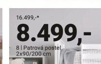 Patrová postel 2x90/200 cm