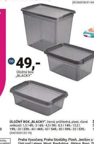 Úložný box BLACKY