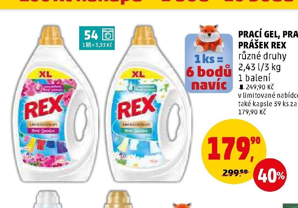 Prací gel, prací prášek Rex - Penny Market aktualniletaky.eu