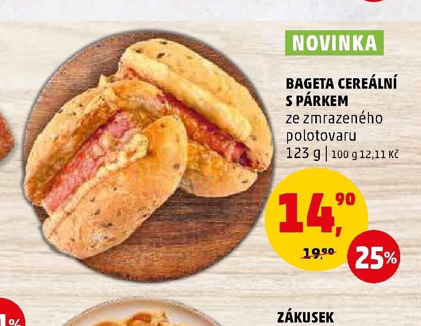 BAGETA CEREÁLNÍ S PÁRKEM - Penny Market aktualniletaky.eu