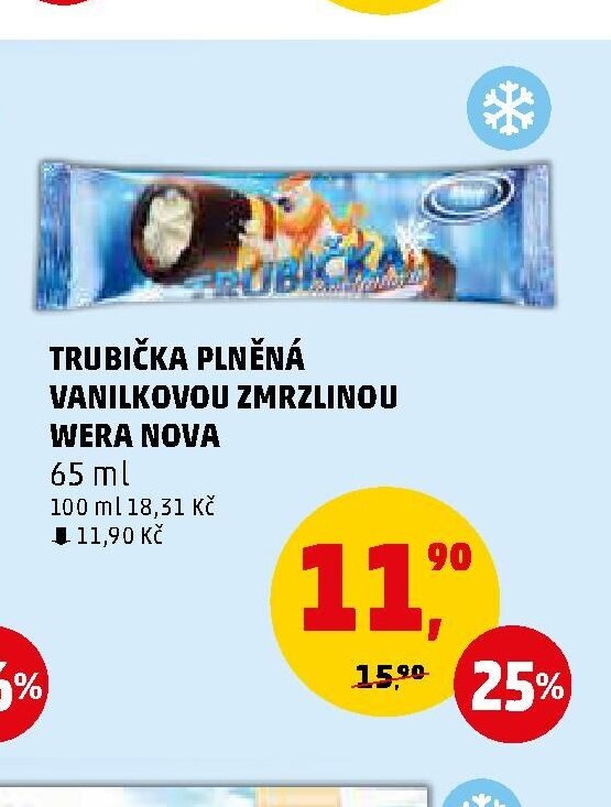 TRUBIČKA PLNĚNÁ VANILKOVOU ZMRZLINOU WERA NOVA - Penny Market aktualniletaky.eu