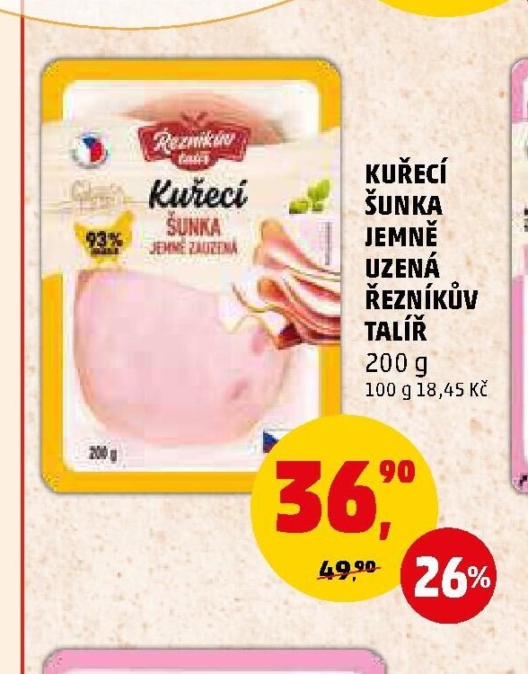 KUŘECÍ ŠUNKA JEMNĚ UZENÁ ŘEZNÍKŮV TALÍŘ - Penny Market aktualniletaky.eu