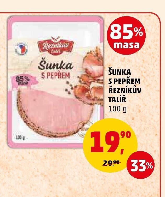 ŠUNKA S PEPŘEM ŘEZNÍKŮV TALÍŘ - Penny Market aktualniletaky.eu