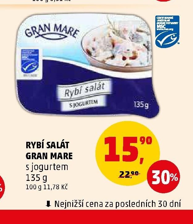RYBÍ SALÁT GRAN MARE s jogurtem - Penny Market aktualniletaky.eu