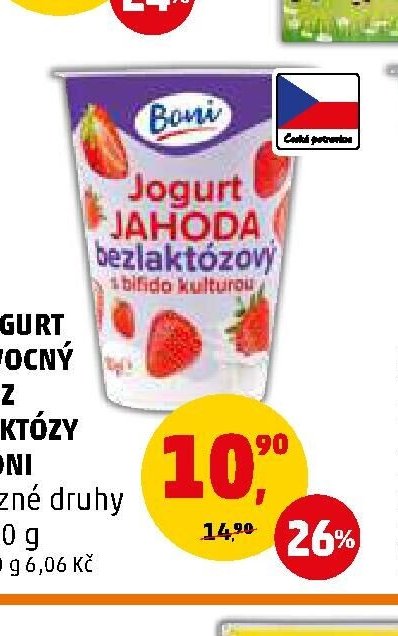 JOGURT OVOCNÝ BEZ LAKTÓZY BONI - Penny Market aktualniletaky.eu