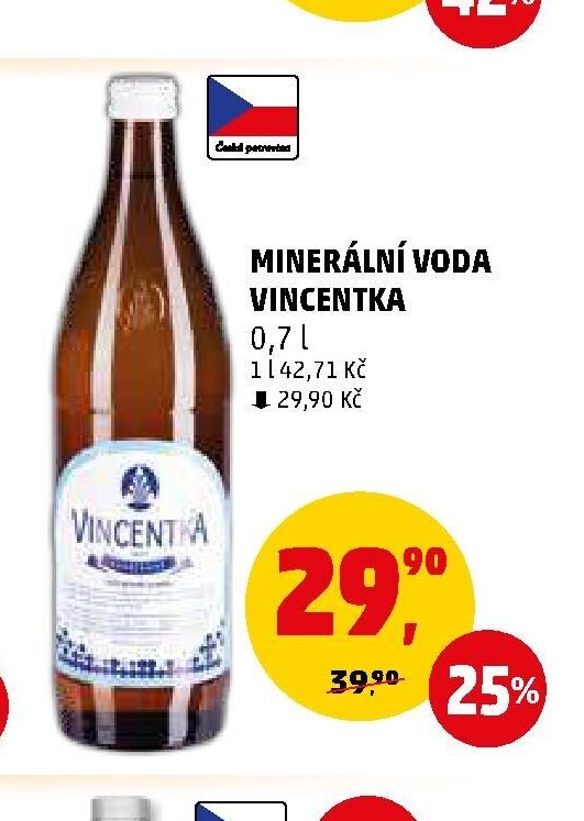 Minerální voda Vincentka 0,7 l - Penny Market aktualniletaky.eu