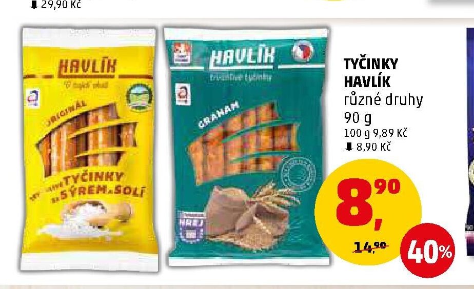Havlík tyčinky se sýrem a solí - Penny Market aktualniletaky.eu