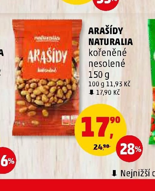 Naturalia Arašídy kořeněné nesolené - Penny Market aktualniletaky.eu