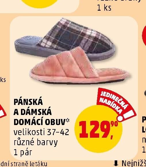 Pánská a dámská domácí obuv - Penny Market aktualniletaky.eu