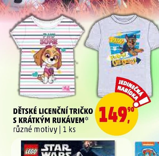 DĚTSKÉ LICENČNÍ TRIČKO S KRÁTKÝM RUKÁVEM - Penny Market aktualniletaky.eu