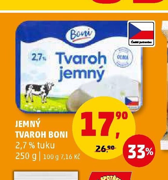 Jemný tvaroh Boni - Penny Market aktualniletaky.eu