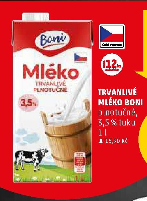 Mléko trvanlivé Boni - Penny Market aktualniletaky.eu