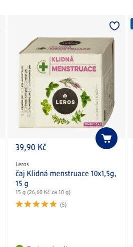 Leros čaj Klidná menstruace 10x1,5g, 15 g - dm drogerie aktualniletaky.eu