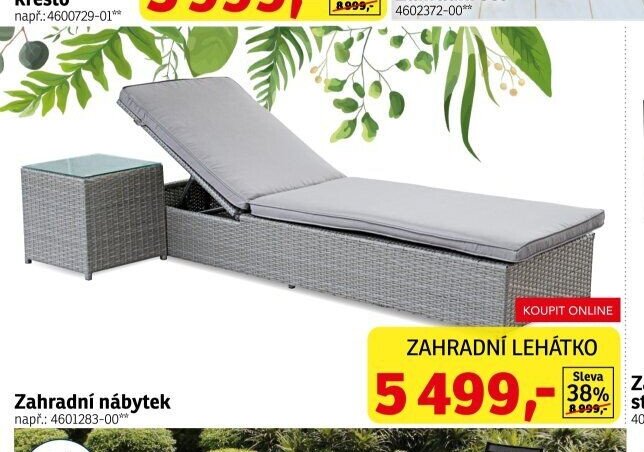Zahradní lehátko