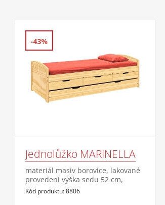 Jednolůžko MARINELLA