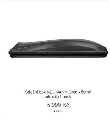 Střešní box NEUMANN Orca - černý antracit,oboustr.
