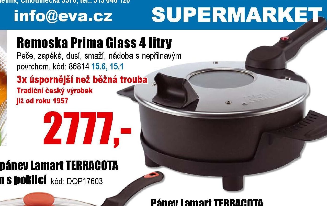 Remoska Prima Glass 4 litry - EVA.cz aktualniletaky.eu