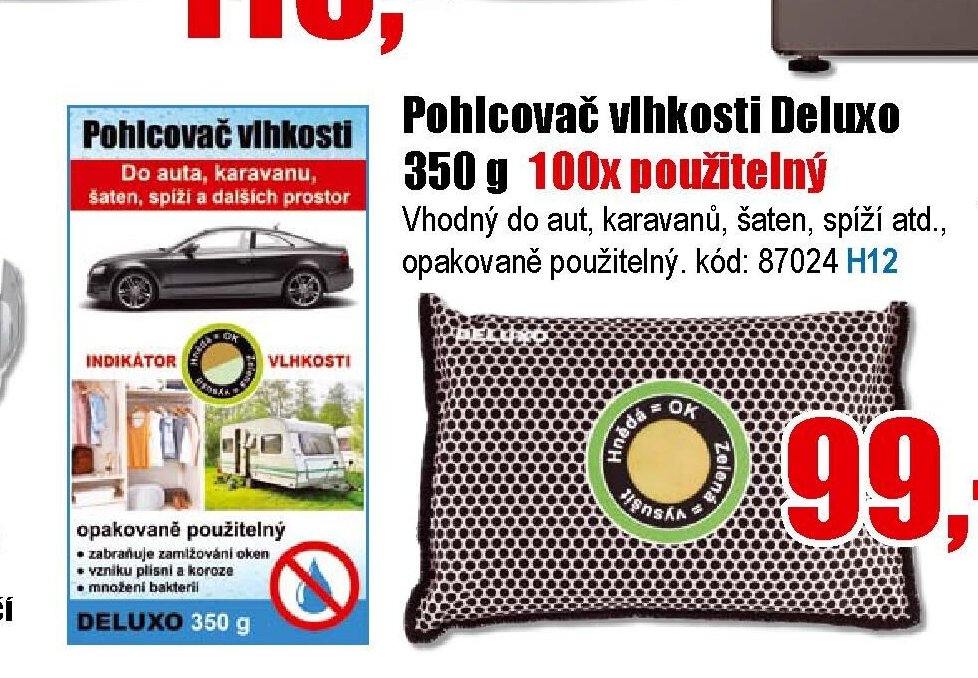 Pohlcovač vlhkosti Deluxo 350 g - EVA.cz aktualniletaky.eu