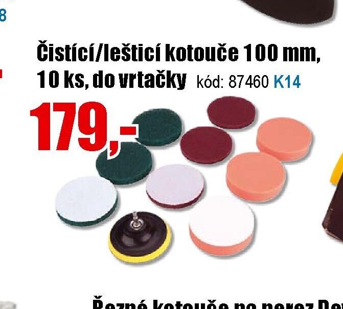 Čisticí/lešticí kotouče 100 mm, 10 ks, do vrtačky - EVA.cz aktualniletaky.eu