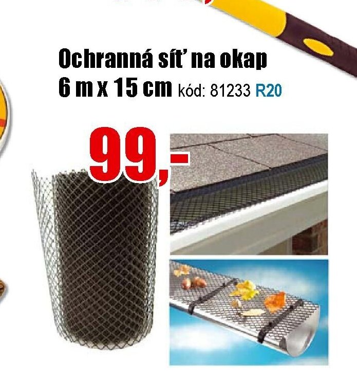 Ochranná síť na okap 6 m x 15 cm - EVA.cz aktualniletaky.eu