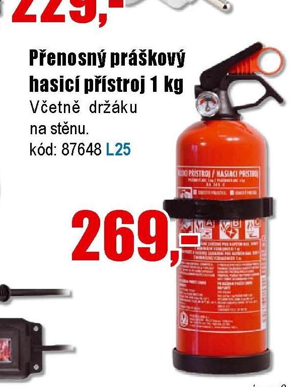 Přenosný práškový hasicí přístroj 1 kg - EVA.cz aktualniletaky.eu