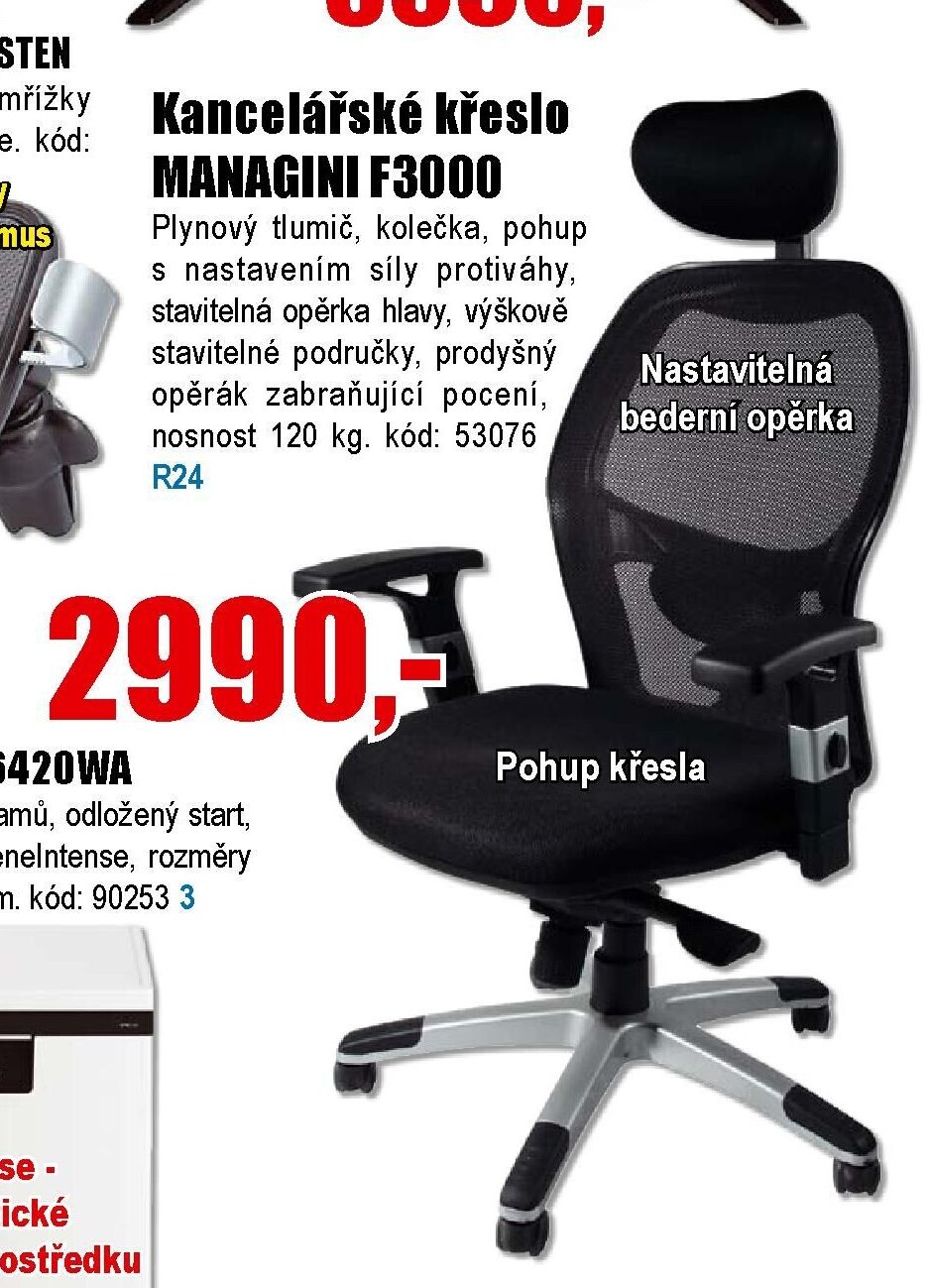 Kancelářské křeslo MANAGINI F3000 - EVA.cz aktualniletaky.eu