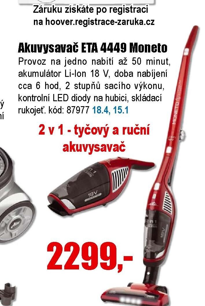 Akumulátorový vysavač ETA 4449 Moneto - EVA.cz aktualniletaky.eu