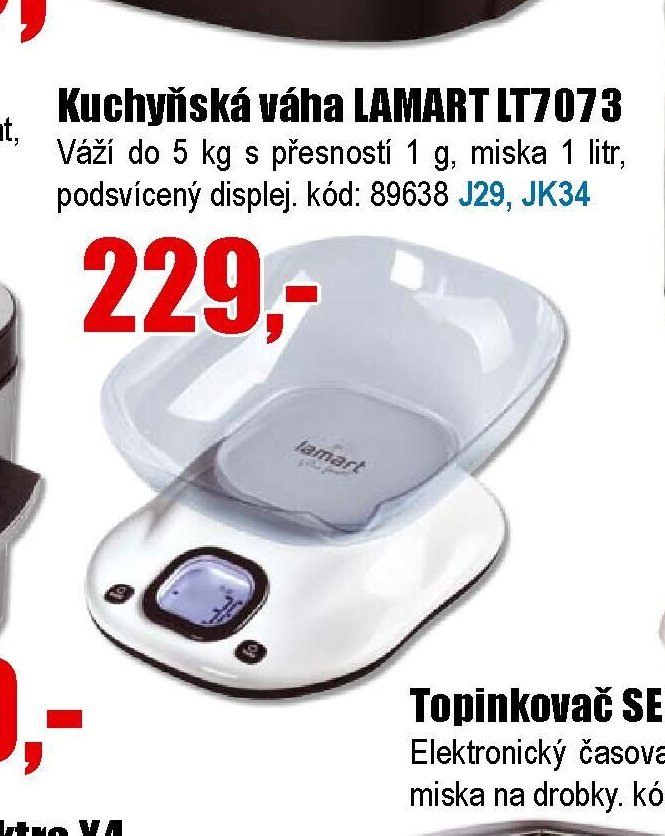 Kuchyňská váha LAMART LT7073 - EVA.cz aktualniletaky.eu