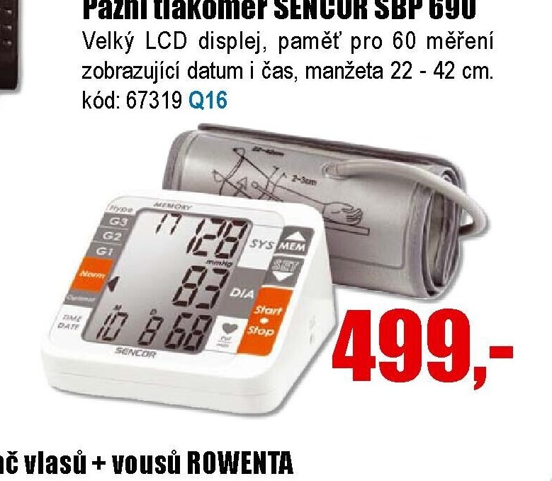 Pažní tlakoměr SENCOR SBP 690 - EVA.cz aktualniletaky.eu