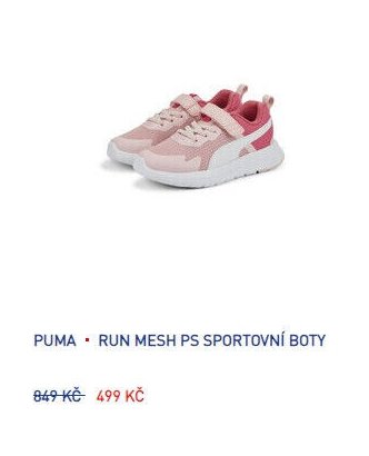 PUMA RUN MESH PS SPORTOVNÍ BOTY - Intersport aktualniletaky.eu