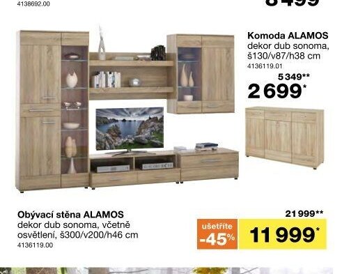 Obývací stěna ALAMOS