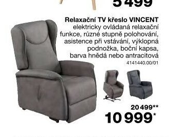Relaxační TV křeslo VINCENT