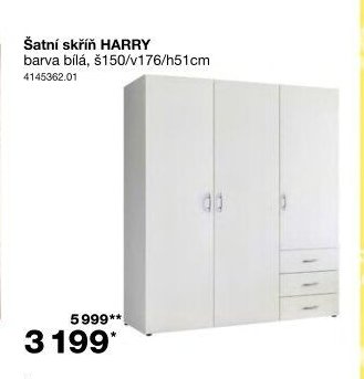 Šatní skříň HARRY