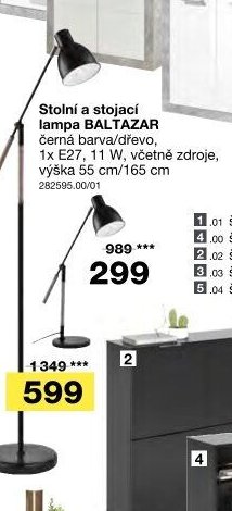 Stolní a stojací lampa BALTAZAR