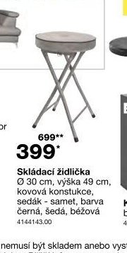 Skládací židlička