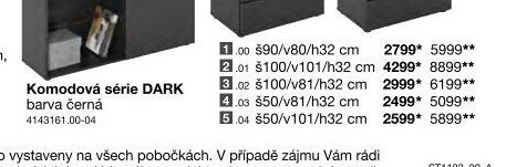 Komodová série DARK