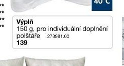 Výplň polštáře