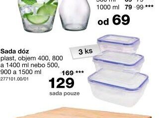 Sada dóz plast