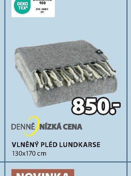 VLNĚNÝ PLÉD LUNDKARSE - Jysk aktualniletaky.eu
