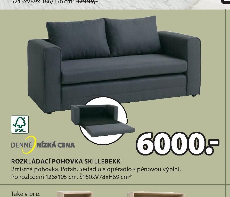 ROZKLÁDACÍ POHOVKA SKILLEBEKK